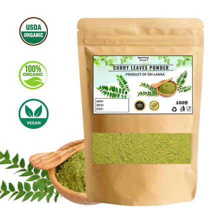 Organic Curry Leaves Powder - 100% Natural Pure Premium Quality!