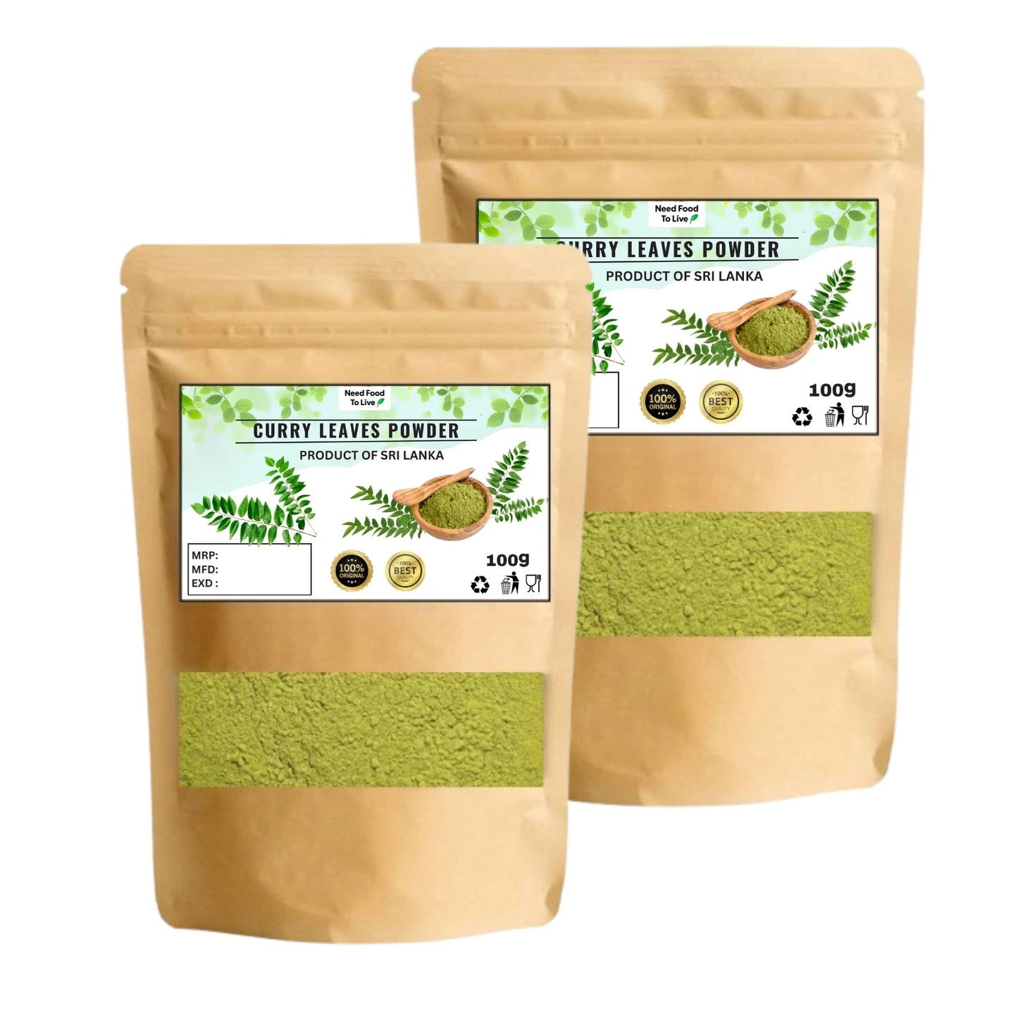 Organic Curry Leaves Powder - 100% Natural Pure Premium Quality!