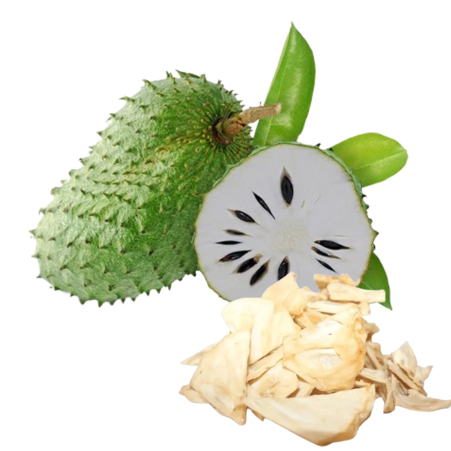 Organic Dried Soursop Fruit Cut Graviola Annona - 100% Pure Premium Quality!