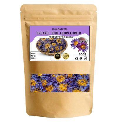 Organic Blue Lotus Flower Harbal Tea - 100% Natural Pure Premium Quality!