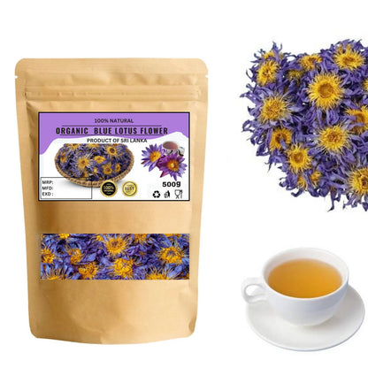Organic Blue Lotus Flower Harbal Tea - 100% Natural Pure Premium Quality!