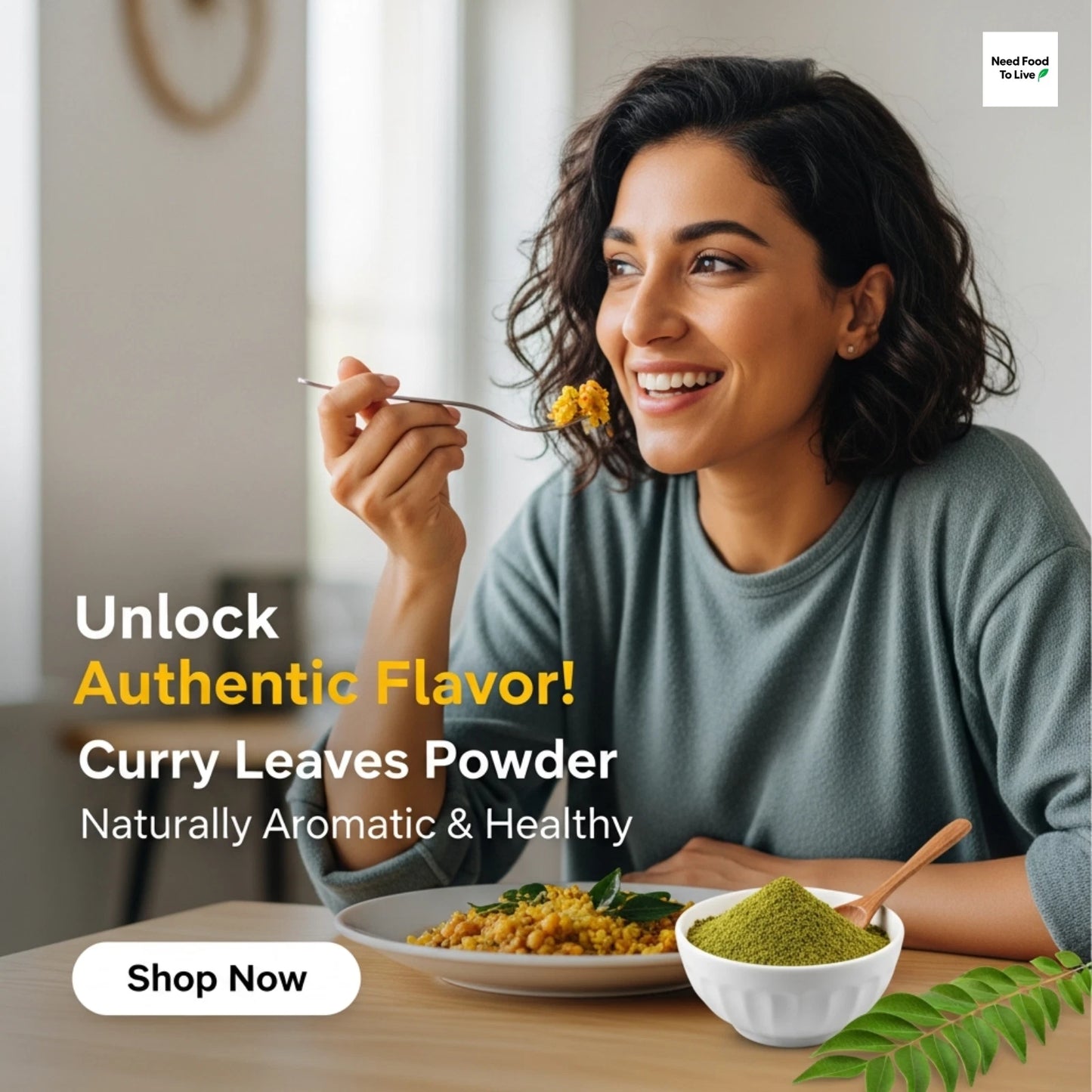 Organic Curry Leaves Powder - 100% Natural Pure Premium Quality!