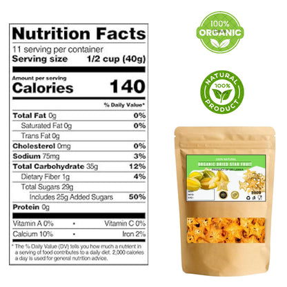 Organic Dried Star Fruit - 100% Natural Pure Premium Quality!