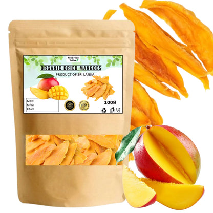 Organic Dried Mango Strips - 100% Natural Pure Premium Quality!